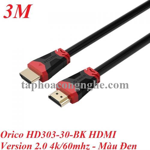 Orico 95218 HD303-30-BK 3m 4k 60mhz Version 2.0 Cáp HDMI 30095218